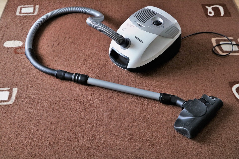 Vacuum cleaner on carpet