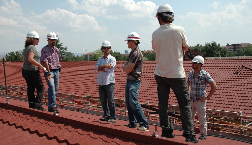guys on the roof